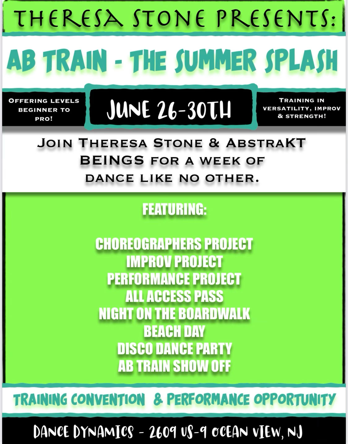 AB Train The Summer Splash Dance Dynamics